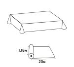 Nappe en rouleau papier gaufré Toile de lin - 20x1,18m