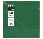 Serviette cocktail, 200 x 200 mm, vert sapin