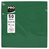 Serviette cocktail, 200 x 200 mm, vert sapin