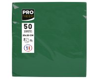 Serviette cocktail, 200 x 200 mm, vert sapin