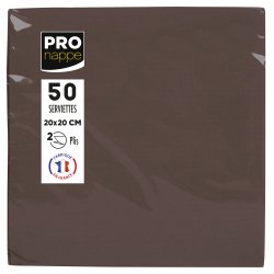 Serviette cocktail, 200 x 200 mm, chocolat