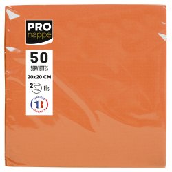 Serviette cocktail, 200 x 200 mm, orange