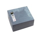 Serviette cocktail, 200 x 200 mm, gris