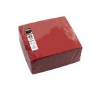 Serviette de table jetable, 380 x 380 mm, rouge