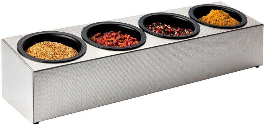 Matfer roll box inox 4 bols 51x13.5 cm