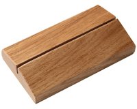 chevalet de table en hêtre vernis naturel pour menu