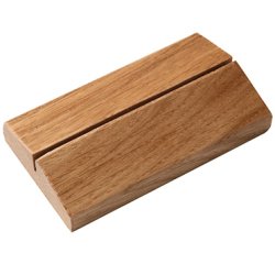 chevalet de table en hêtre vernis naturel pour menu