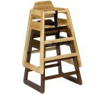 chaise bébé en bois clair empilable 52 x 50,5 x 72 cm