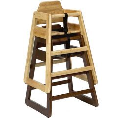 chaise bébé en bois clair empilable 52 x 50,5 x 72 cm