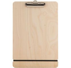 porte-menu avec pince bois clair A4 34,5 x 23 cm