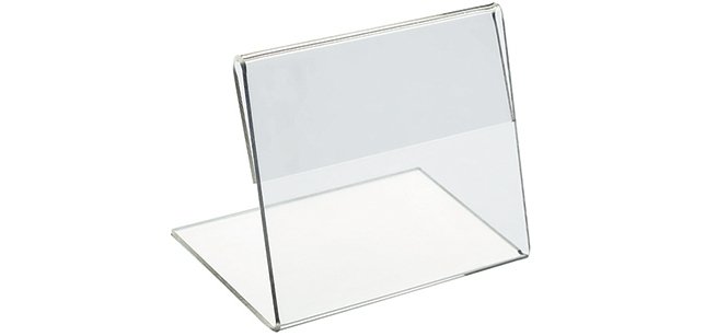 lot de 10 porte étiquettes plexiglass  6 x 8 cm