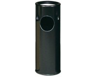 cendrier corbeille noir ø 25,7 cm h 70 cm