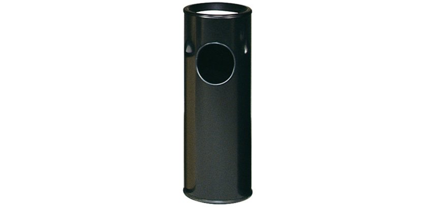 cendrier corbeille noir ø 25,7 cm h 70 cm
