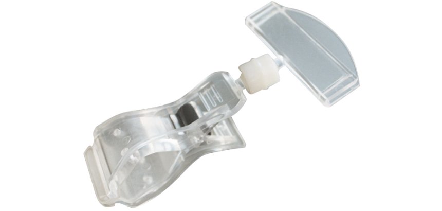 support pour étiquette cristal