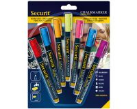lot de 7 feutres craie pointe 1-2 mm assortiment couleurs