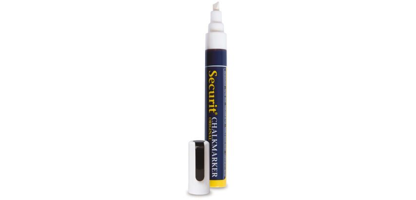 Lot de 4 feutres craie blancs effaçables 2-6 mm