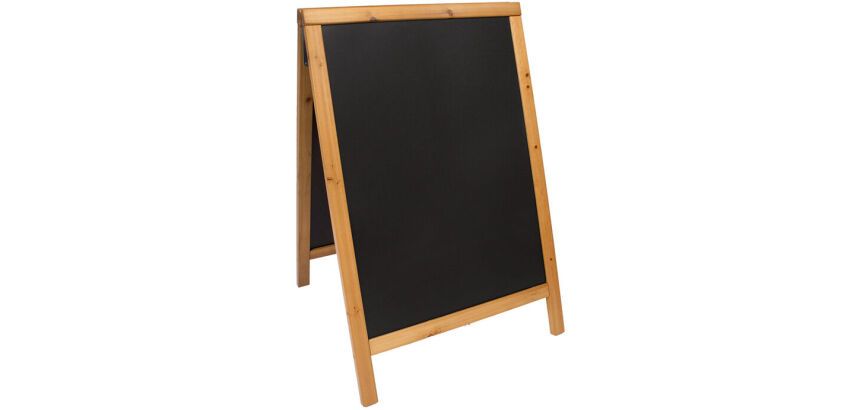 Panneau trottoir WOODY, avec tableau