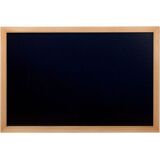 Ardoise murale WOODY, avec cadre en bois, teck