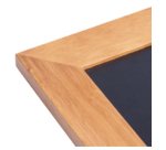 longue ardoise murale bois/teck clair 150 x 56 cm