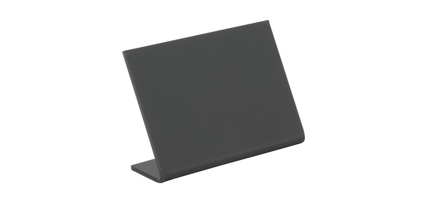 Ardoise de table L-SHAPE, A8, noir