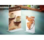 Ardoise de table droite Acrylic