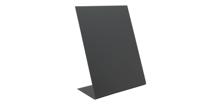 Ardoise de table L-SHAPE, A5, noir