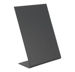 Ardoise de table L-SHAPE, A6, noir