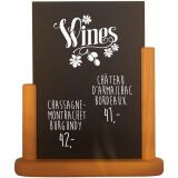 Ardoise de table ELEGANT, moyen, teck