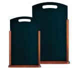 Ardoise de table HANDLE, grand, brun foncé