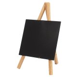 Tripod mini ardoise de table hêtre avec feutre 24 x 15 cm