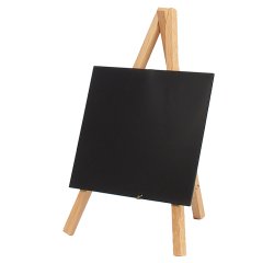 Tripod mini ardoise de table hêtre avec feutre 24 x 15 cm
