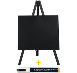 Ardoise de table MINI avec trépied, noir