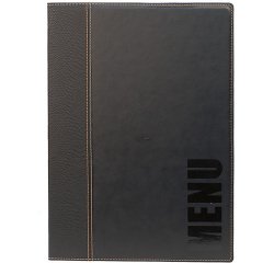 Protège-menus TRENDY, A4, noir