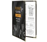 Porte-menu CRYSTAL, A4, pour 4 feuilles
