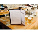 Porte-menu CRYSTAL, A4, pour 6 feuilles