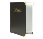 Protège-menus BASIC, A4, noir