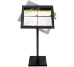Black star présentoir porte-menu à LED 4 vues