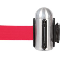 poteau ruban rétractable 1 m rouge