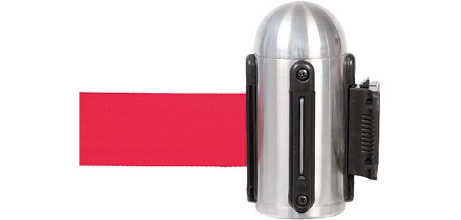 poteau ruban rétractable 1 m rouge