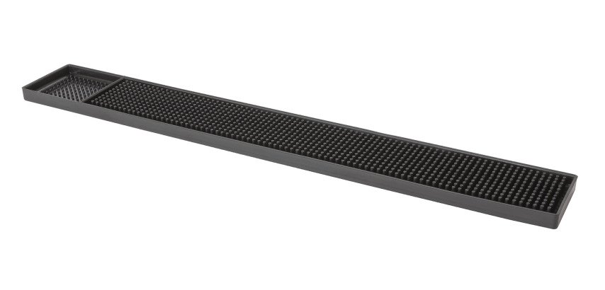 tapis de bar noir 56 x 8 cm
