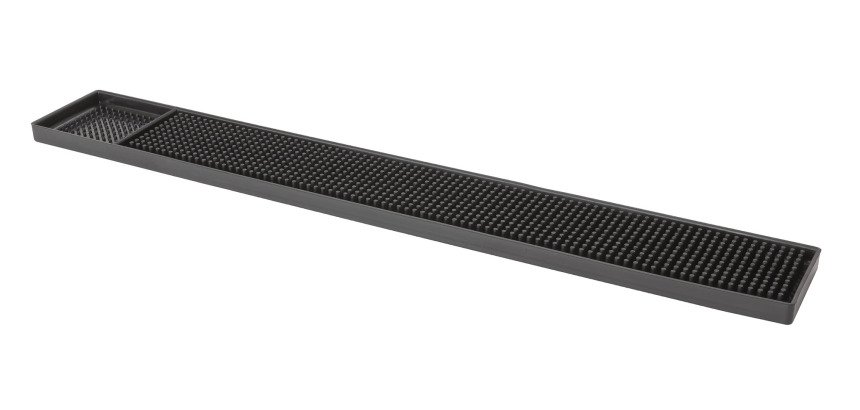 tapis de bar noir 56 x 8 cm