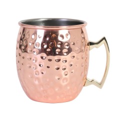 mug en cuivre martelé 50 cl
