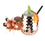 Ananas gobelet en cuivre martelé 50 cl