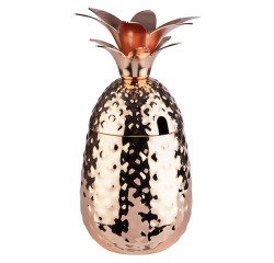 Ananas gobelet en cuivre martelé 50 cl