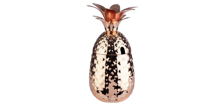 Ananas gobelet en cuivre martelé 50 cl
