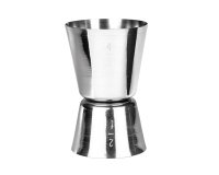 mesure à alcool 2 & 4 cl en acier inoxydable