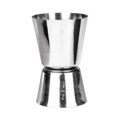mesure à alcool 2 & 4 cl en acier inoxydable