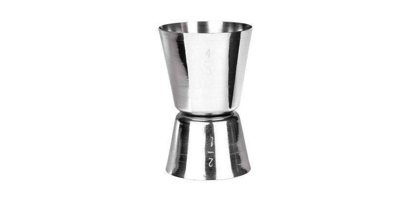 mesure à alcool 2 & 4 cl en acier inoxydable