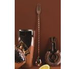 cuillère fourchette à cocktail en cuivre 30 cm