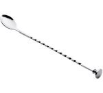 cuillère à cocktail torsadée en acier inoxydable 27,5 cm